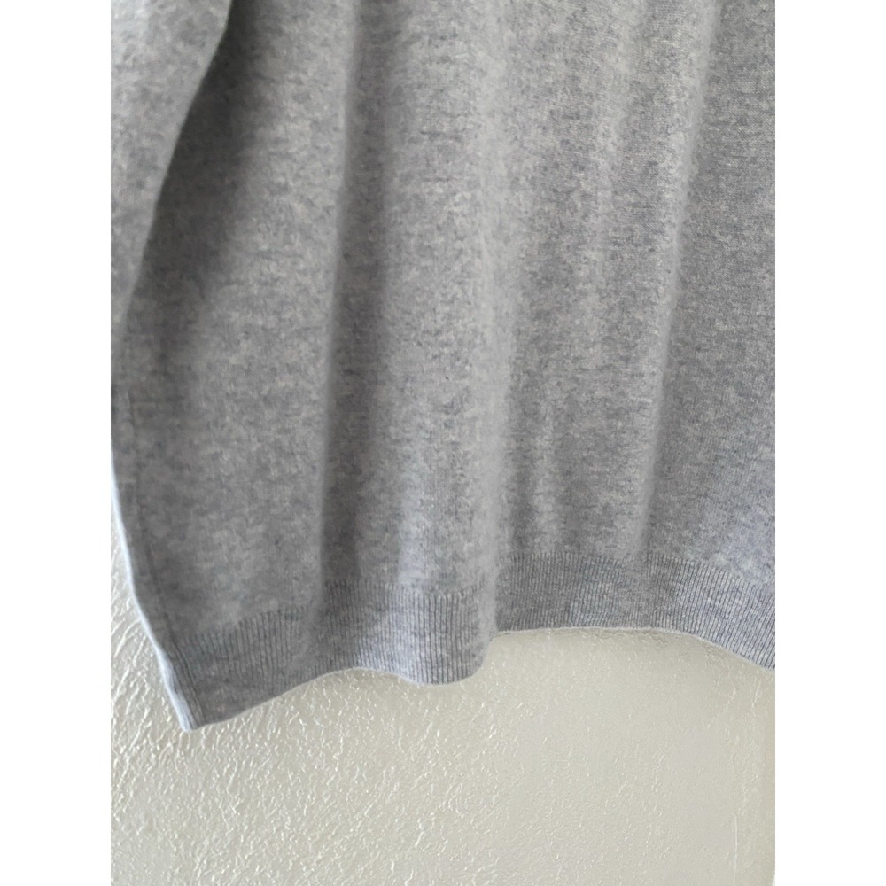 Sundance Size XL Womens Grey 100% Cashmere V Neck Soft Comfy Knit Sweater - Picture 9 of 10